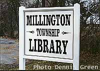 Township linrary sign
