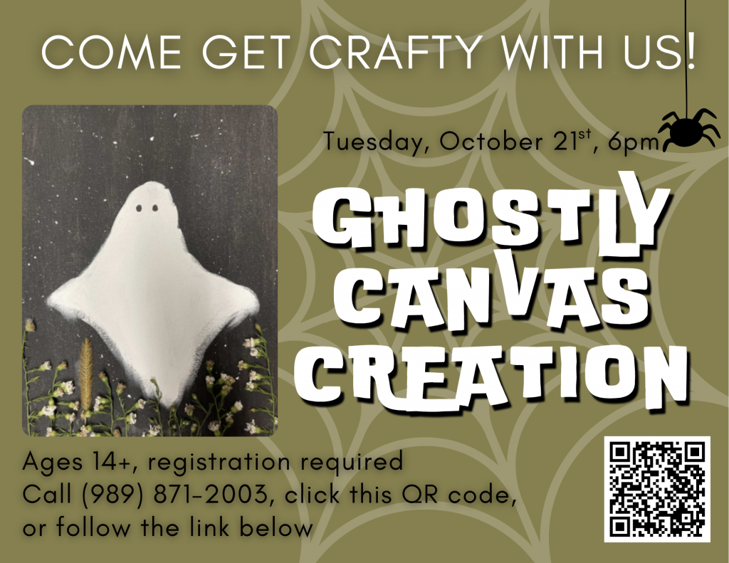 Ghostly Canvas Creation craft poster