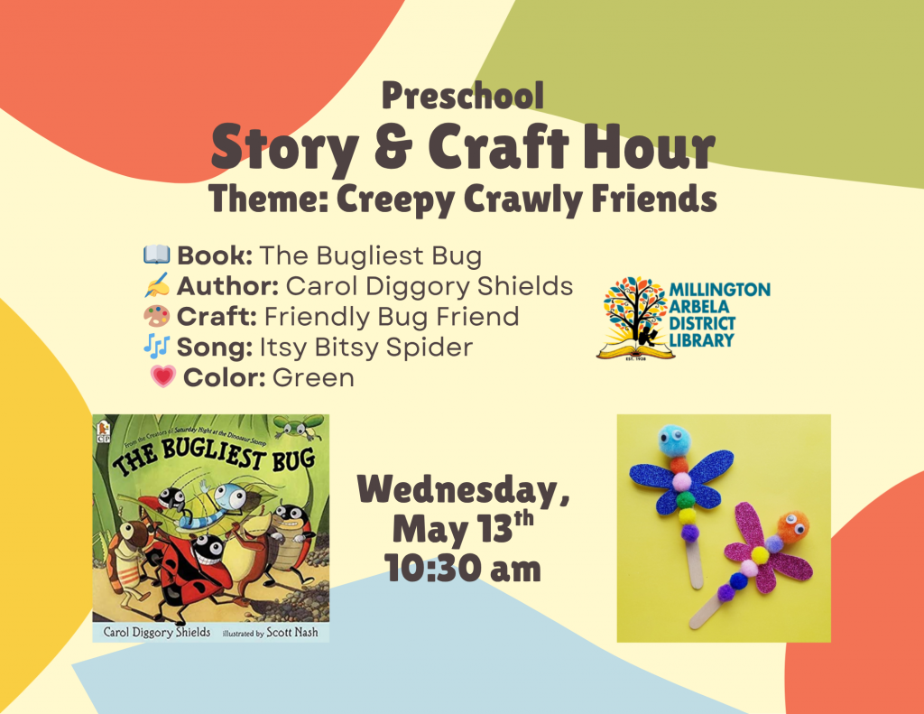Story and craft hour 5-13-26