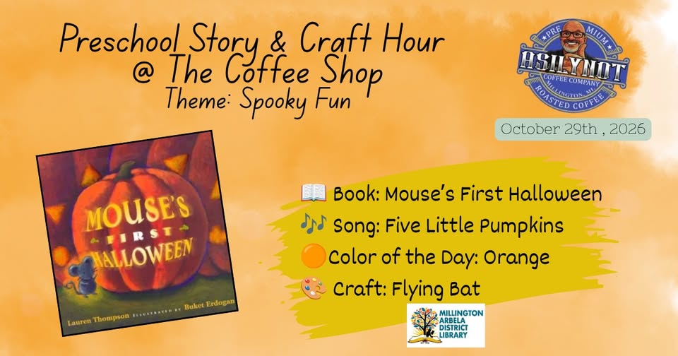 Preschool Story & Craft Hour @ Asilynot Coffee! ☕